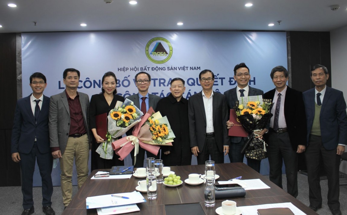 Hiệp hội Bất động sản Việt Nam công bố quyết định về công tác cán bộ