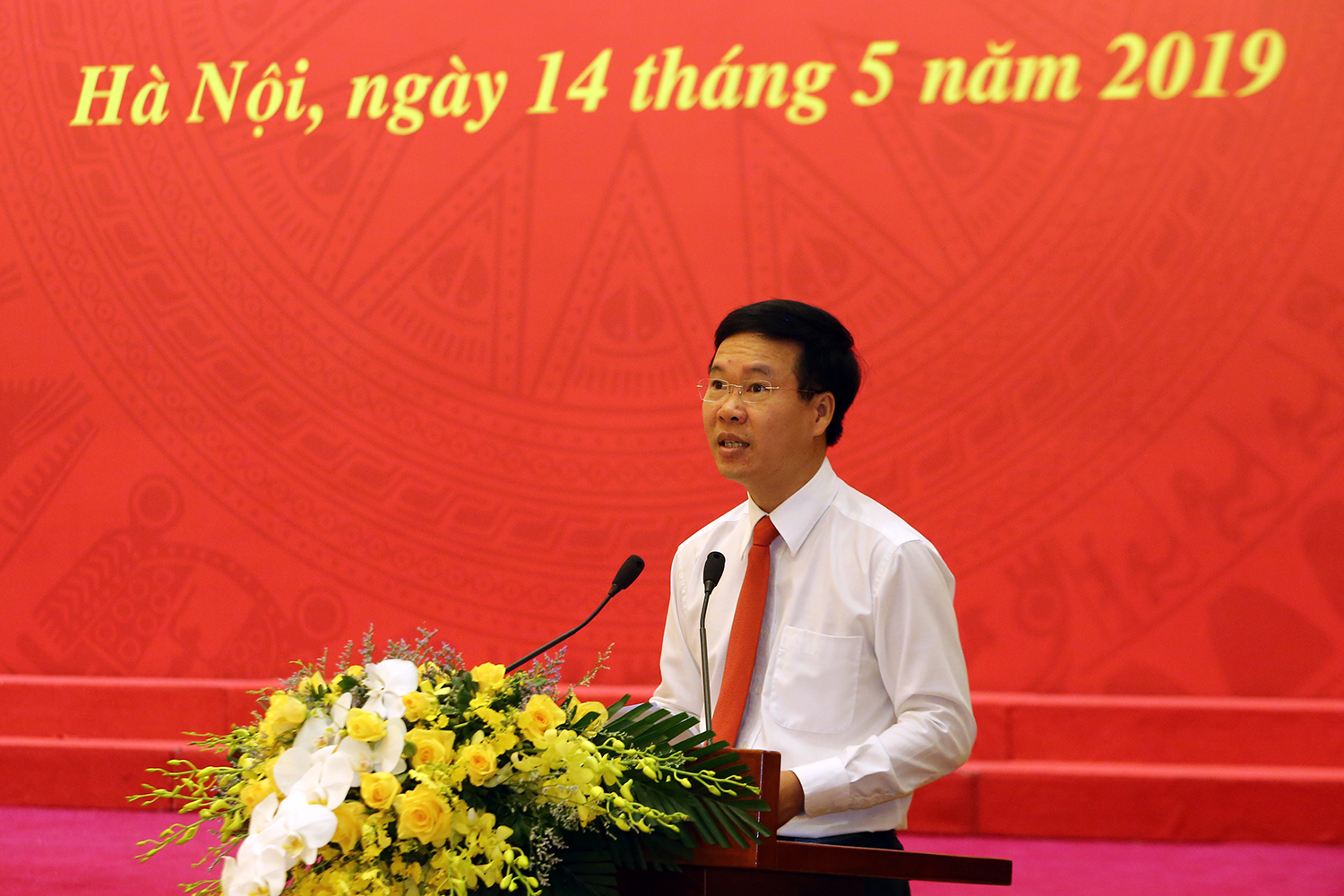 Đồng chí Võ Văn Thưởng khẳng định, Đảng và Nhà nước luôn coi khoa học và công nghệ là quốc sách hàng đầu. Ảnh: VGP/Đình Nam