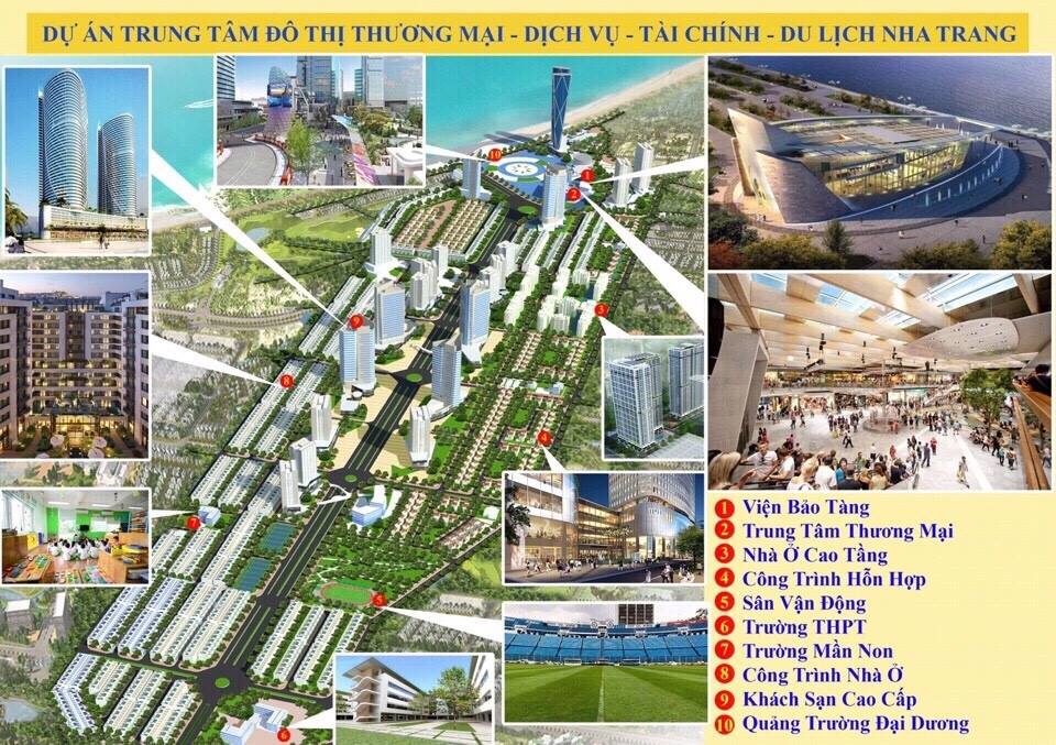 Khu trung tâm đô thị thương mại - Dịch vụ - Tài chính - Du lịch Nha Trang.