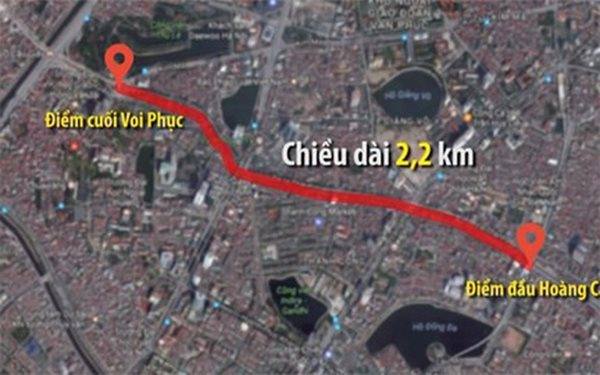 Quyết định đầu tư tuyến đường Hoàng Cầu - Voi Phục thực chất là một hành động sửa sai do sự yếu kém của công tác lập quy hoạch gây ra.