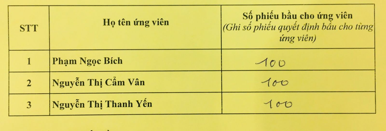 Ứng viên BKS nhiệm kỳ 2019-2024