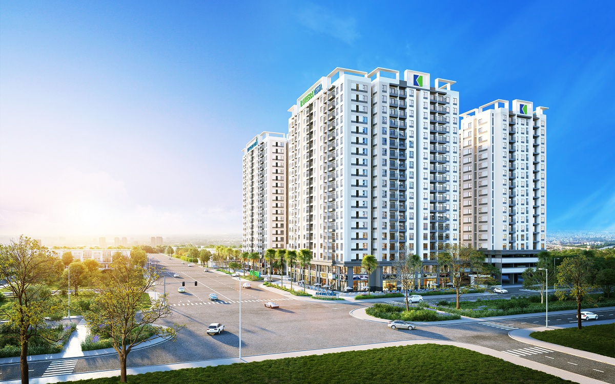 Lovera Vista có diện tích toàn khu hơn 1,8ha, gồm 5 tòa tháp, với 1.310 căn hộ, giá dự kiến chỉ từ 1.5 tỷ đồng/căn 2 phòng ngủ (chưa VAT), mở bán chính thức vào tháng 10/2019.