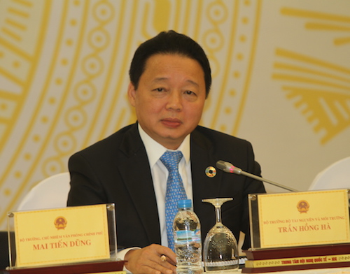 Bộ trưởng Tài nguyên và Môi trường Trần Hồng Hà. Ảnh: Vinh An