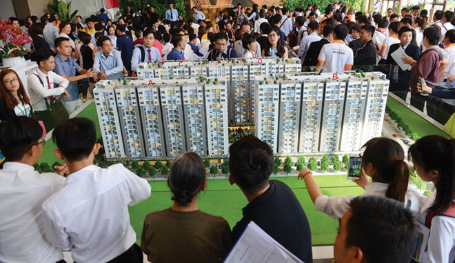 Dự án Him Lam Phú Đông của Him Lam Land tại quận Thủ Đức được cho là giá rẻ, nhưng có giá hơn 1 tỷ đồng/căn. Ảnh: Gia Huy.