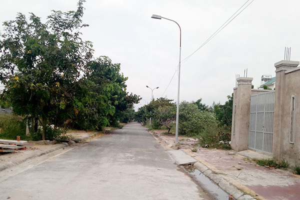 Một góc dự án khu biệt thự du lịch Thanh Bình.