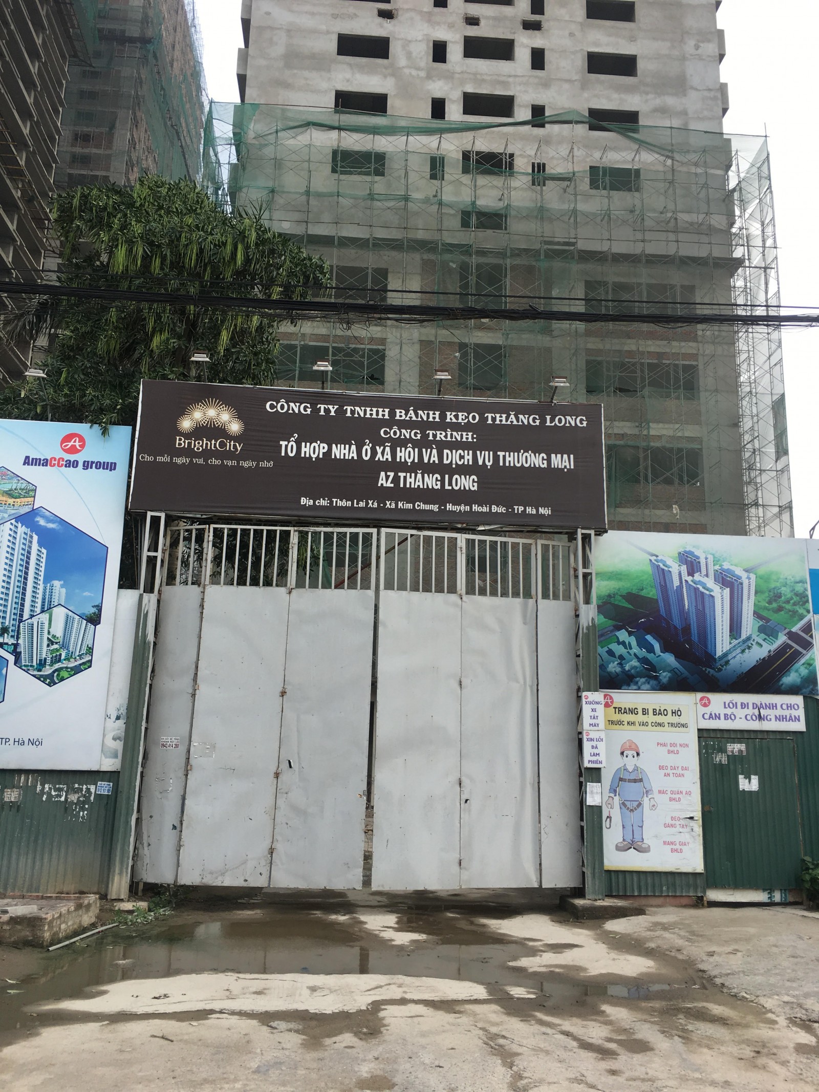 Tổ hợp nhà xã hội và Dịch vụ thương mại AZ Thăng Long (Britght City).