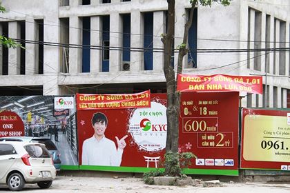 Công ty cổ phần Sông Đà 1.01 chưa có động thái phản ứng hay trấn an khách hàng khiến nhiều người lo lắng nghi án trên là có thật. Ảnh: Thành Nguyễn.