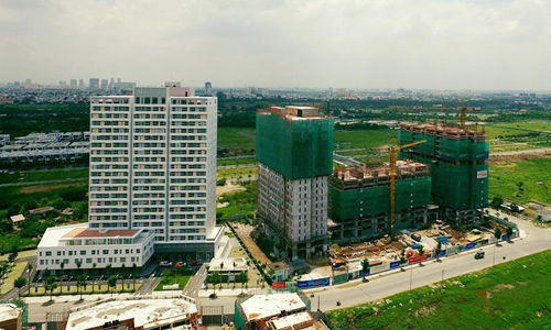 Một dự án căn hộ giá rẻ tại TP HCM. Ảnh: Hao Bui.
