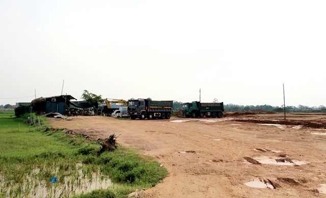 Dự án đang trong quá trình giải phóng mặt bằng, san nền...