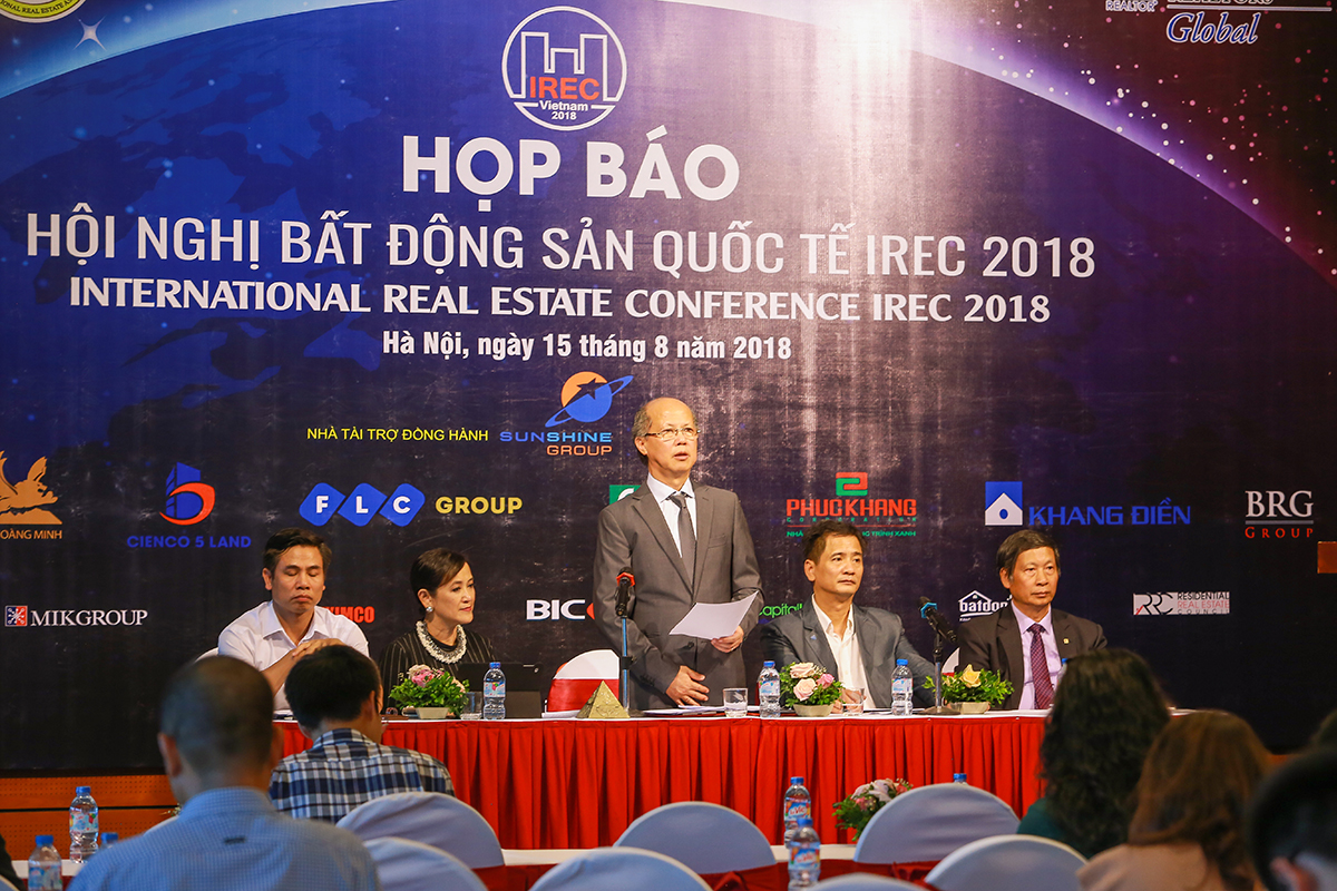 Hội nghị Bất động sản Quốc tế - IREC 2018 diễn ra từ 5 - 7/9/2018