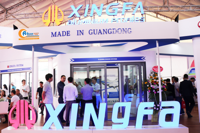 Gian hàng ấn tượng của nhôm Xingfa tại Triển lãm Quốc Tế Vietbuild Hà Nội 2019