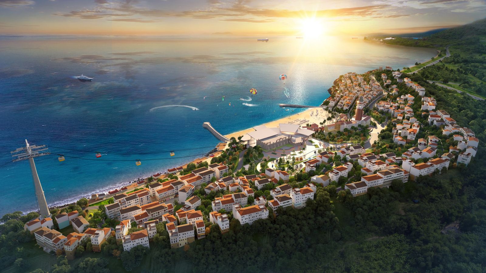 Sun Premier Village Primavera sở hữu vị trí đắc địa tại chân ga đi cáp treo Hòn Thơm