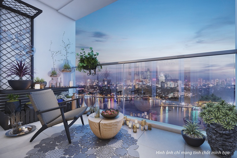 Tại Vinhomes Skylake, lô gia của các căn hộ đều được thiết kế thoáng rộng nên bạn có thể thoải mái trang trí, bày biện bàn ghế, cây cảnh, hoa dây leo... Thêm một vài cốc nến hay chùm đèn lung linh, là bạn đã sở hữu một góc café xinh xắn ở lưng chừng trời.
