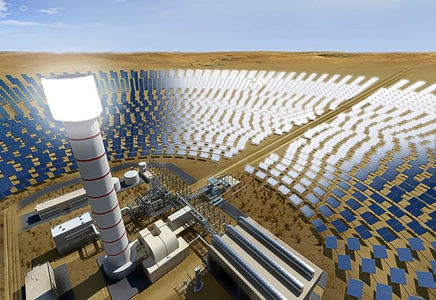Dubai lắp đặt tháp năng lượng mặt trời cao nhất thế giới