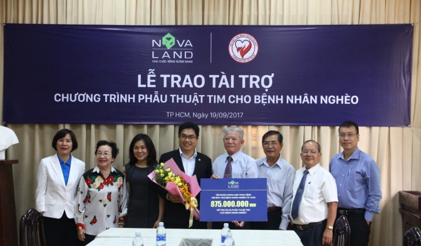 Novaland hỗ trợ phẫu thuật tim miễn phí thông qua Hội Bảo trợ bệnh nhân nghèo TP.HCM