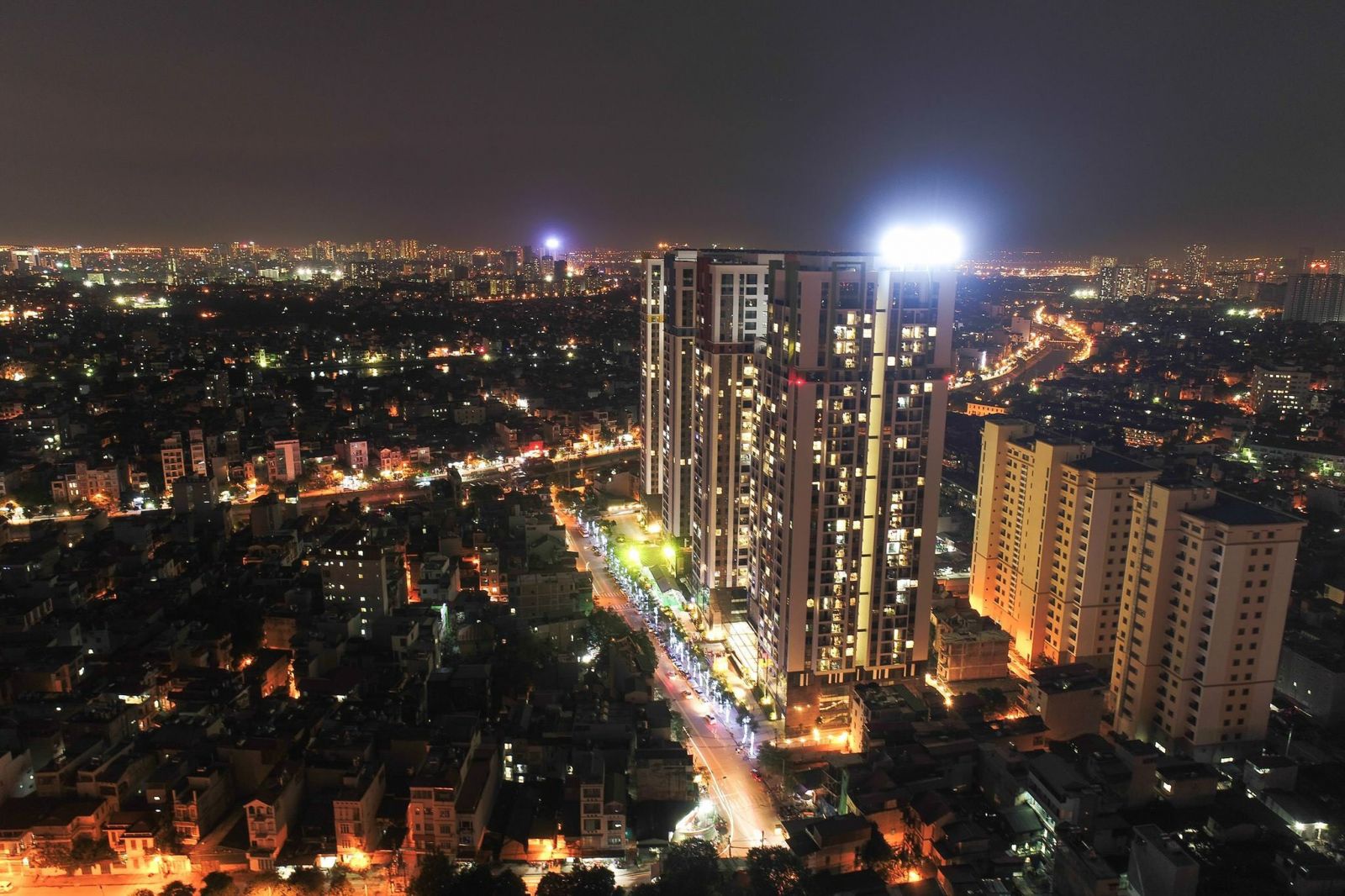 Chung cư Five Star Garden nhìn từ trên cao