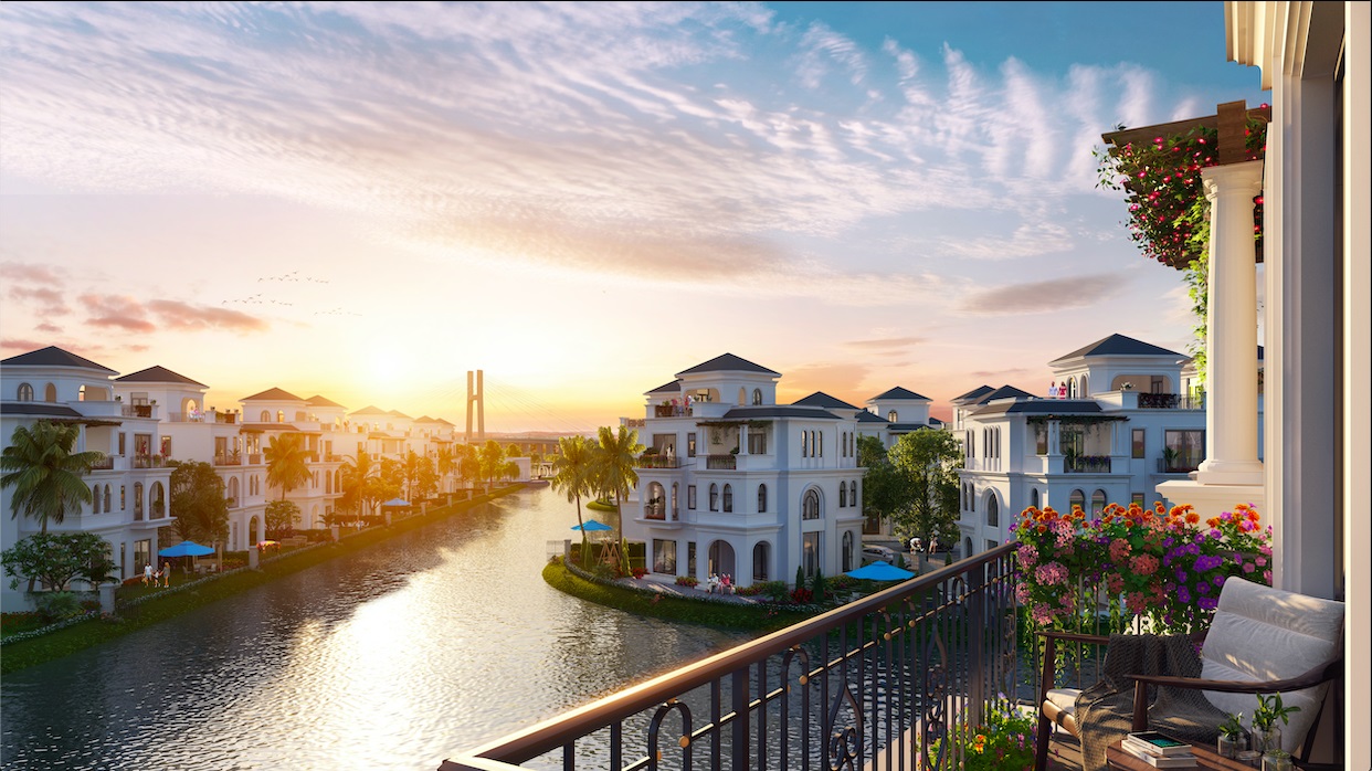Không cần đến Đảo Cọ Dubai, sông Amstel – Amsterdam, biệt thự nghỉ dưỡng Maldives, giờ đây tại Hải Phòng đã có những căn biệt thự đơn lập và song lập “đánh thức mọi giác quan” dù để sinh sống hay nghỉ dưỡng, với diện tích đa dạng 165 - 385m2 cùng nhiều tiện ích dành riêng cho cư dân (bể bơi hướng hồ, sân chơi trẻ em, sân thể thao, khu BBQ…) (hình ảnh minh họa)