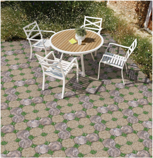 Ngoài ra, gia chủ cũng nên sử dụng các kích thước trung bình như: 30 x 30 cm, 40 x 40 cm, 50 x50 cm. Với các kích thước này, khi lát sân vườn các hoa văn ghép với nhau sẽ tạo sự hài hòa với tự nhiên và mang lại sự gần gũi với thiên nhiên cho ngôi nhà.