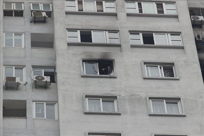 Cháy chung cư CT5 Văn Khê, chuông báo cháy không hoạt động Cháy ở tầng 21, chung cư Văn Khê, Hà Nội