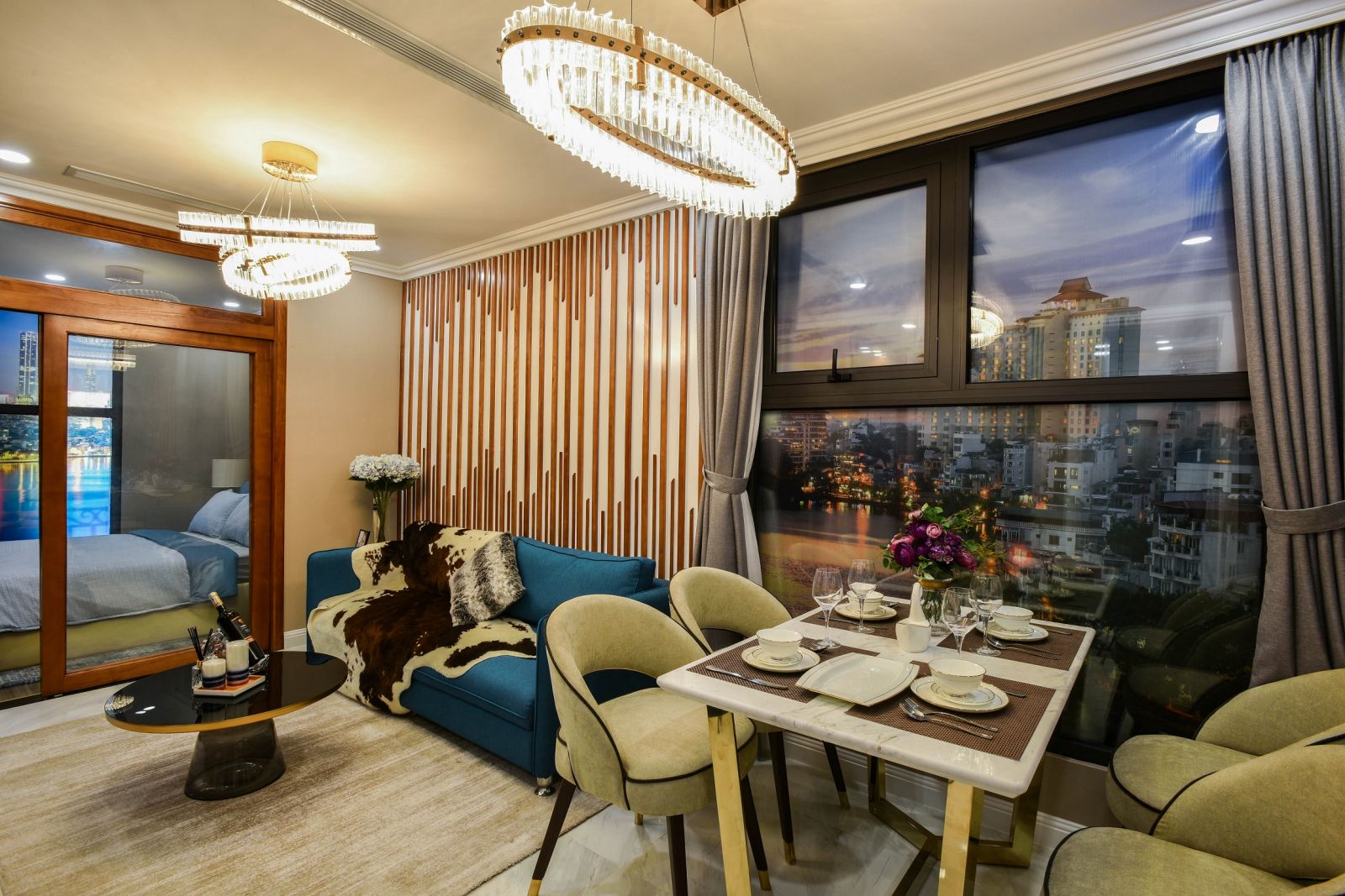 Cuộc sống trọn vẹn tại căn hộ thiết kế thông minh D'. El Dorado Không gian căn hộ được bố trí tinh tế và khéo léo. (Ảnh chụp nhà mẫu D’. El Dorado)