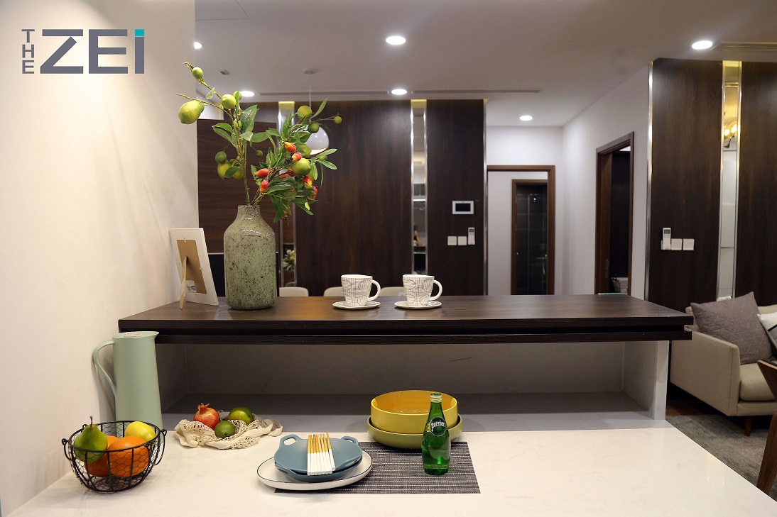 Căn hộ mẫu The Zei được chăm chút từng chi tiết nhỏ.