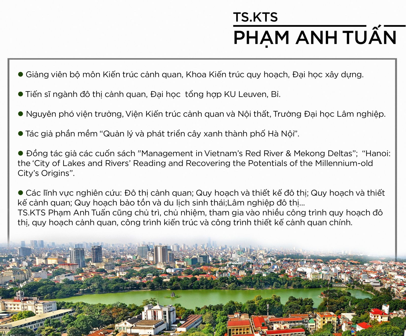 Talkshow Góc nhìn đa chiều: Nghịch lý phát triển không gian xanh đô thị