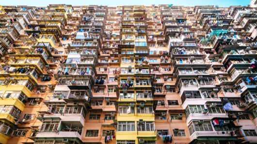 Một khu nhà tập thể ở Hồng Kông