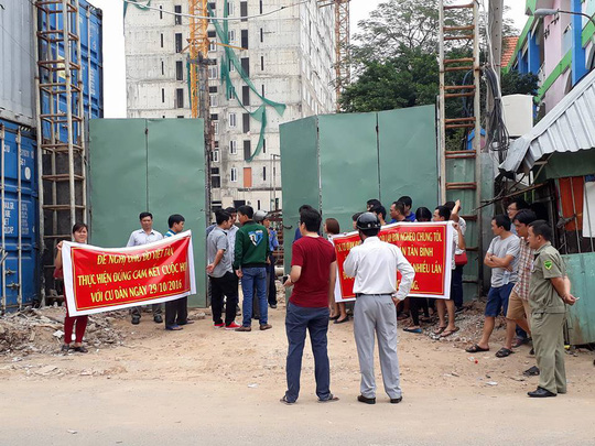 Dự án Tân Bình nhiều lần bị cư dân
