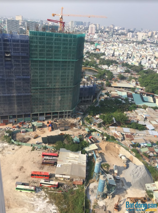 Dự án đang tiến hành xây dựng phần nhà chung cư