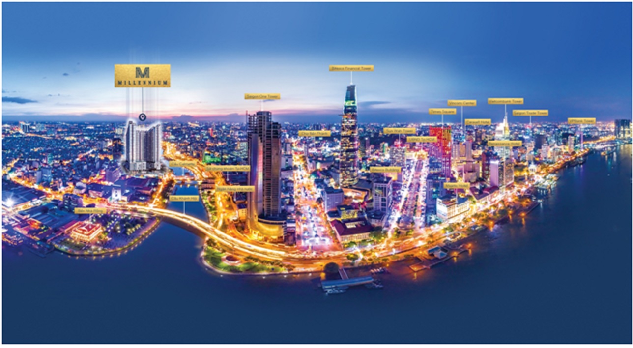 Vị trí Millennium liền kề trung tâm tài chính Tp.HCM