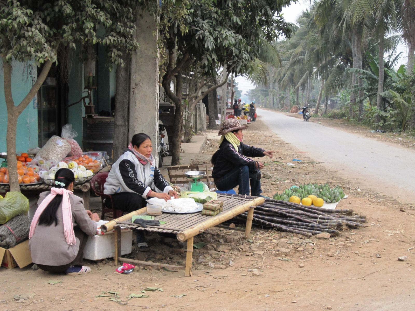 Quê mẹ ngày xưa Quán mía đầu làng