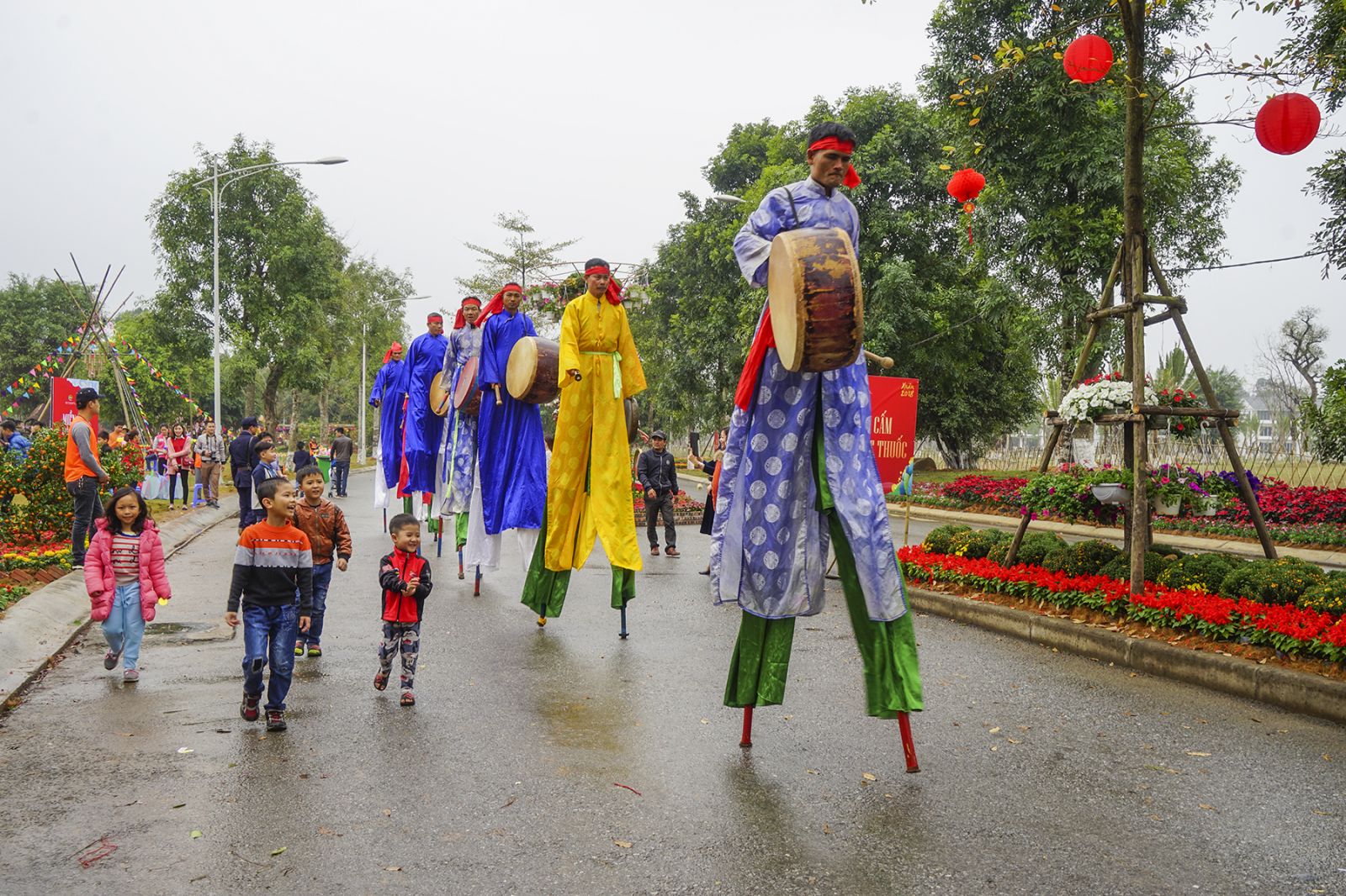 Lễ hội đi Cà Kheo nhân dịp Tết năm 2018 tại Ecopark.