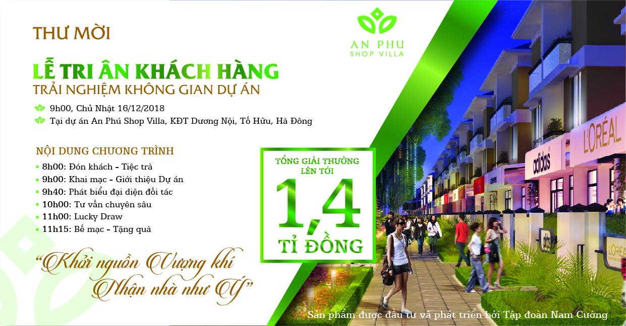 Tổng giá trị giải thưởng tại sự kiện Lễ Tri ân Khách hàng dự án An Phú Shop-villa lên tới 1,4 tỷ đồng