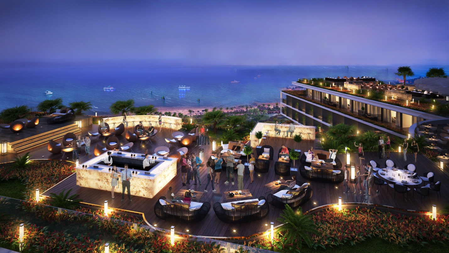 SkyBar tại Best Western Premier Sonasea Phu Quoc là nơi ngắm hoàng hôn đẹp nhất tại bãi Trường