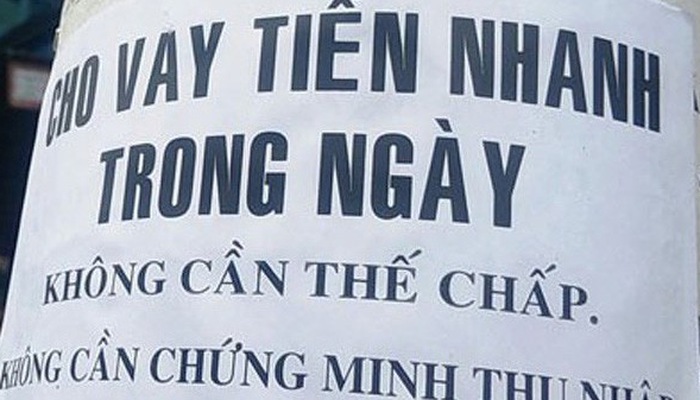 Tín dụng đen hoành hành khắp mọi nơi.